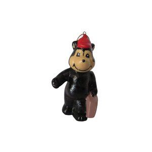 Vintage Santas World Bear Ornament in Package Smokey Mountains 30081
